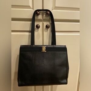 Salvatore Ferragamo Black leather Tote Bag